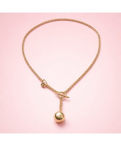 Collier Acier Fermoir &...