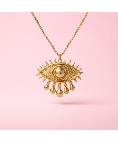 Sautoir Acier Œil Protecteur