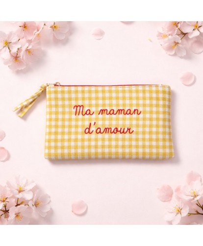 Pochette Vichy Jaune “Ma...