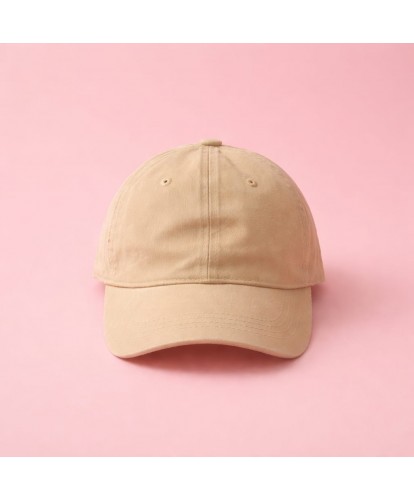 Casquette Beige Délavé Unie