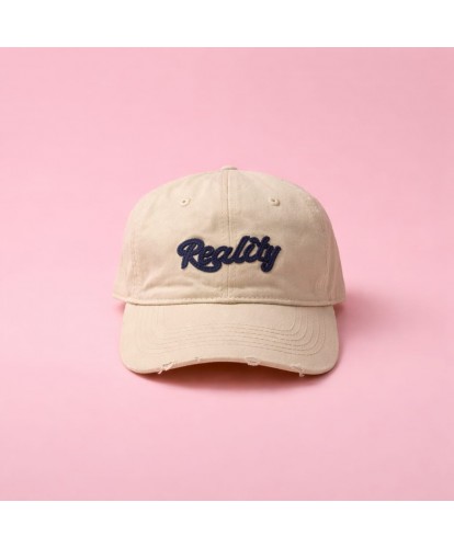 Casquette Beige Délavé  “Reality”