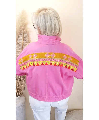 Veste Sunset Brodée India - Clara