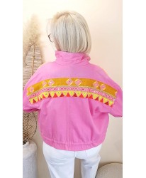 Veste Sunset Brodée India - Clara