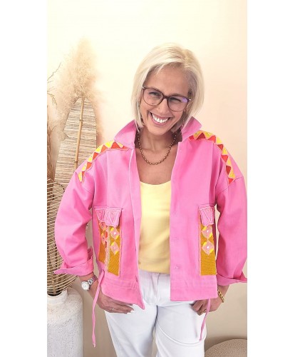 Veste Sunset Brodée India - Clara