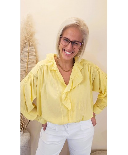 Chemise Volantée Lemon Glow - Anais