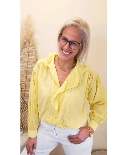 Chemise Volantée Lemon Glow - Anais