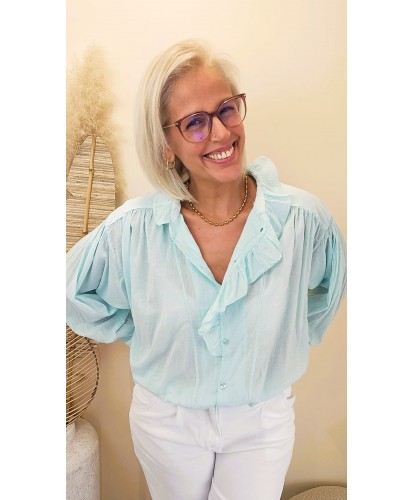 Chemise Volantée Blue...