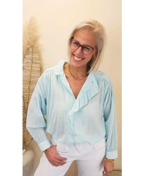 Chemise Volantée Blue Breeze - Anais