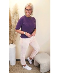 Jeans Flare Rose Pale 7/8 - Anna