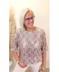 Haut Sequins Pink Glow- Lisa