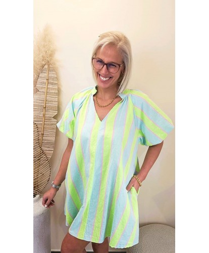 Robe Rayures Summer Pop...