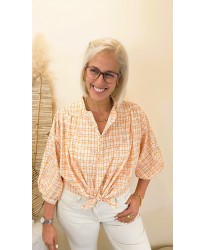 Chemise Sunny Flower Grid - Elise