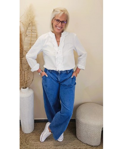 Jeans Ballon Bleu Denim Icon - Sofia