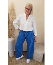 Jeans Ballon Bleu Denim Icon - Sofia