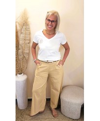 Pantalon Palazzo Camel Chic - Sofia
