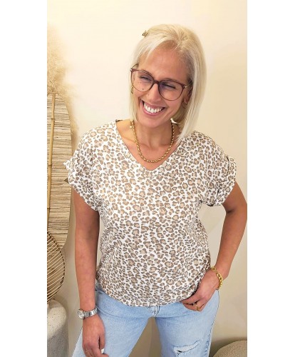 T-Shirt Wild Chic Léopard -...