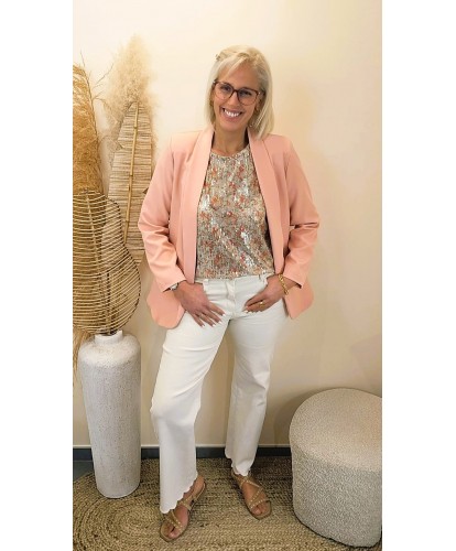Blazer "Élégance Peche" - Ava