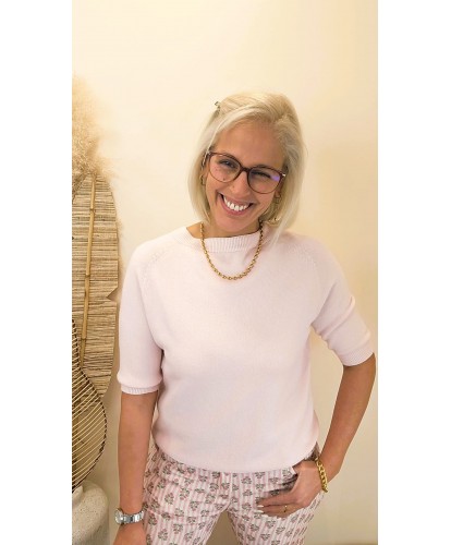 Pull Rose Pastel Doux - Sara