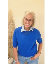 Pull Bleu Bic Doux - Sara