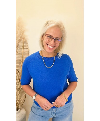 Pull Bleu Bic Doux - Sara