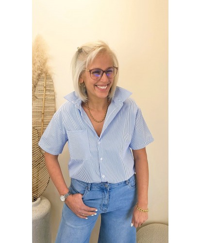 Chemise Bleu "Summer Of Love" - Marion