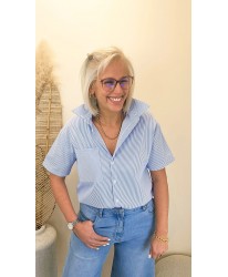 Chemise Bleu "Summer Of Love" - Marion