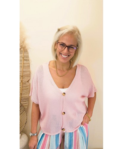 Gilet Soft Pink Breeze -...