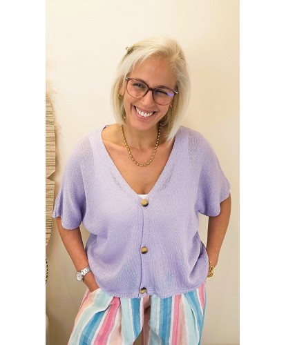 Gilet Lavender Soft Touch - Maelle