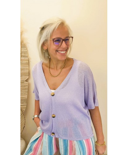 Gilet Lavender Soft Touch - Maelle