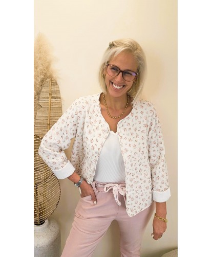 Veste Matelassée Floral Soft - Morgane