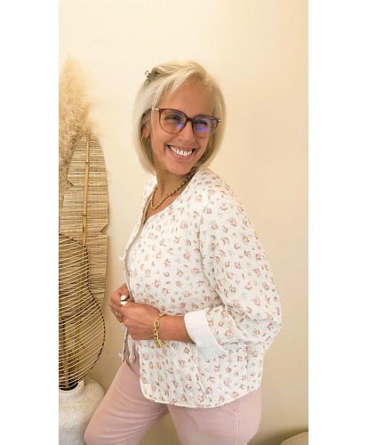 Veste Matelassée Floral Soft - Morgane