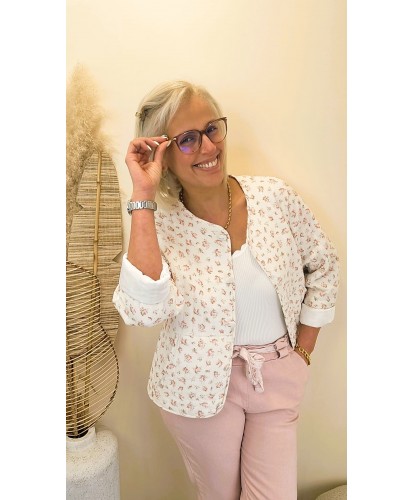 Veste Matelassée Floral Soft - Morgane