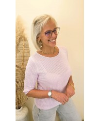 Pull Maille Douce Lilas - Amandine