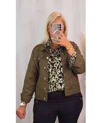 Veste Jeans Vert Olive - Vita