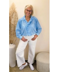 Jeans Wide Leg Blanc 7/8 - Diane