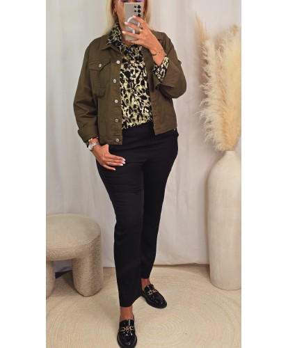 Veste Jeans Vert Olive - Vita