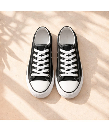 Baskets Toile Classic Black...