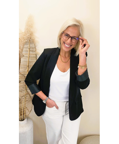 Blazer "Élégance Black" - Ava