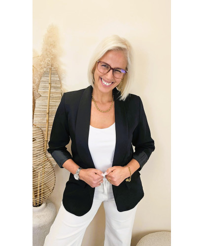 Blazer "Élégance Black" - Ava