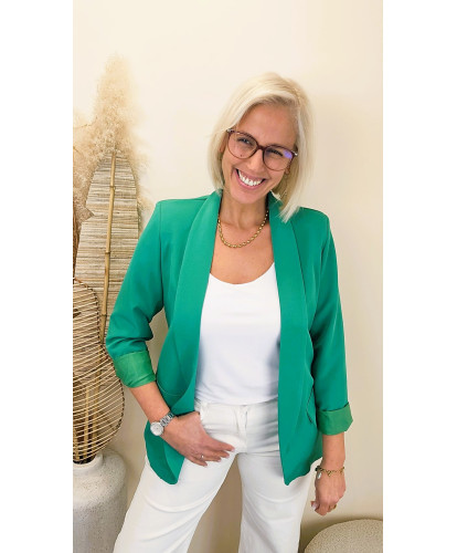 Blazer "Élégance Green" - Ava