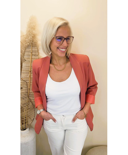 Blazer "Élégance Terracota"...