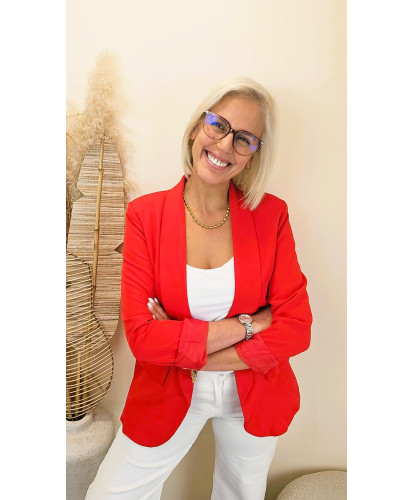 Blazer "Élégance Red" - Ava