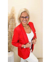 Blazer "Élégance Red" - Ava