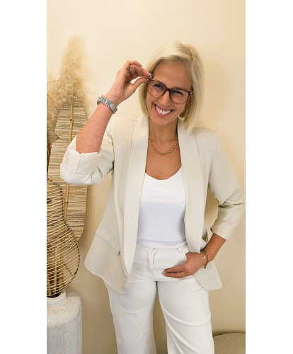 Blazer "Élégance Beige" - Ava