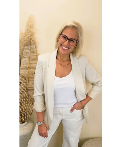 Blazer "Élégance Beige" - Ava