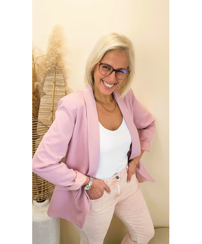 Blazer "Élégance Vieux Rose " - Ava