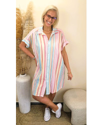Robe Chemise Rayée Summer Glow - Romane