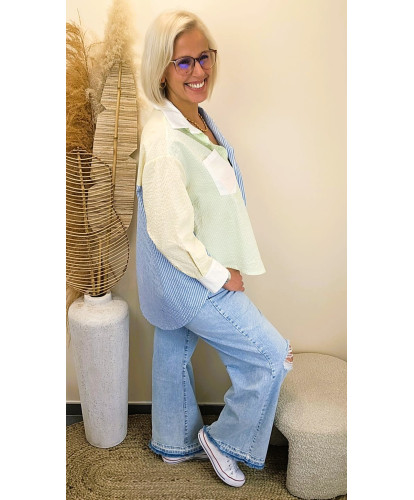 Chemise Patchwork Rayée Color Mix - Paloma