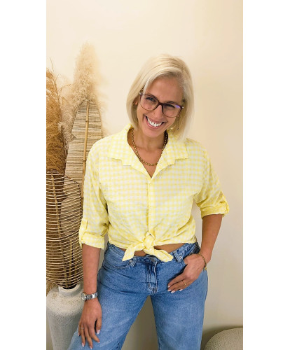 Chemise Vichy Gaufrée...