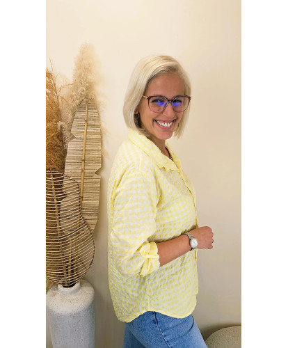 Chemise Vichy Gaufrée “Sunlight” - Mina